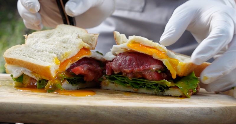 いよいよ実食!美味しいものを全て詰め込んだローストビーフサンド!【後半】〜奥多摩編〜